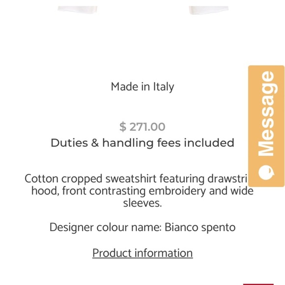 Chiara Ferragni The Best‎ Free View Crop Sweatshirt Size M - Picture 7 of 9